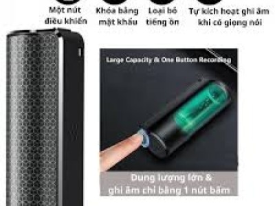 Máy Ghi Âm Mini Hải Phòng | Siêu Nhỏ, Ngụy Trang, Pin Trâu Chính Hãng