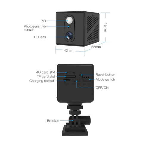 Camera dùng sim 4G mini, pin dùng 24/24 xem ban đêm