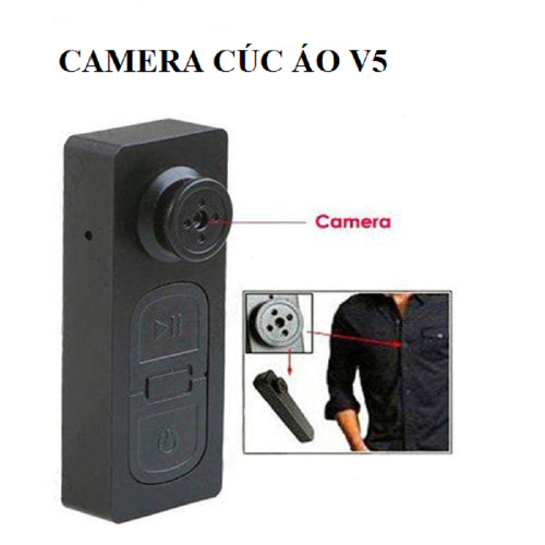 Camera ngụy trang cúc áo V5, giao hỏa tóc 1 giờ